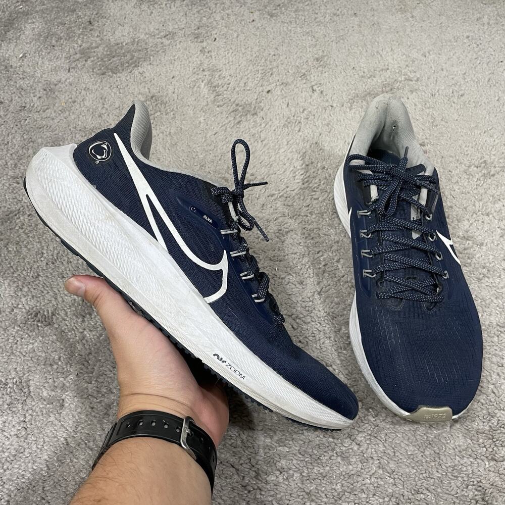 Nike Air Zoom Pegasus 39 Men Sz 10 PENN STATE Nittany Lions Run Shoes DR1972-400
